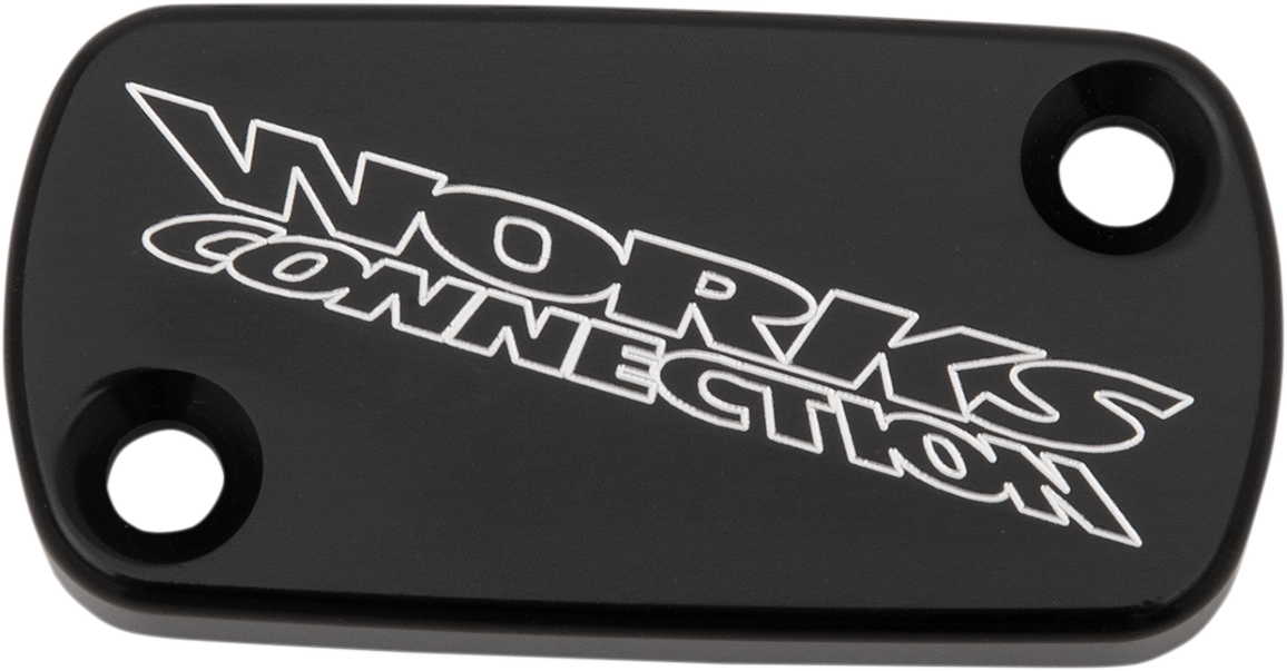 WORKS CONNECTION Brake Cover - Billet - Black 21-116