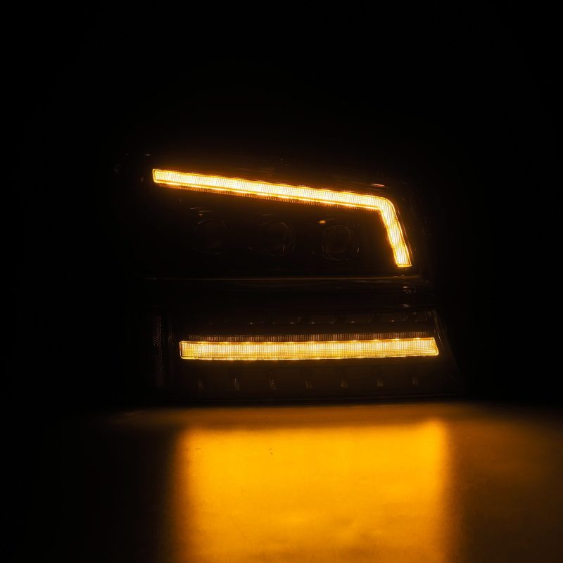 AlphaRex 03-06 Chevy Silverado 1500/2500HD/3500HD/Avalanche Alpha-Black NOVA LED Proj Headlights 880254