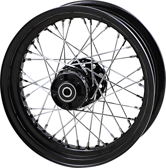 DRAG SPECIALTIES Front Wheel - Single Disc/No ABS - Black - 16"x3.00" - '00-'06 FLST 64413B