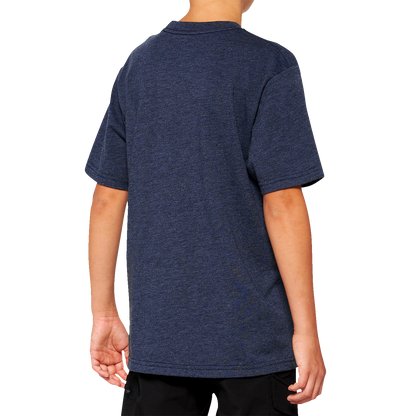 100% Youth Icon T-Shirt - Navy - XL 20001-00015