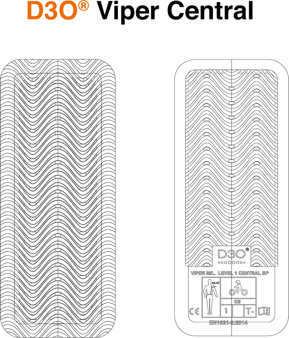 ICON D3O® Viper Guard - Central Back - XS 11028