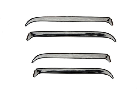 AVS 84-91 Jeep Grand Wagoneer Ventshade Front & Rear Window Deflectors 4pc - Stainless 14610