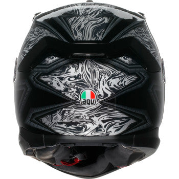 AGV K7 Helmet - Damascus - Black/Silver - Large 0101-17974