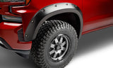 Bushwacker 19-23 Chevrolet Silverado 1500 (Excl. ZR2) Pocket Style Fender Flares 4pc - Smooth Black 40992-02