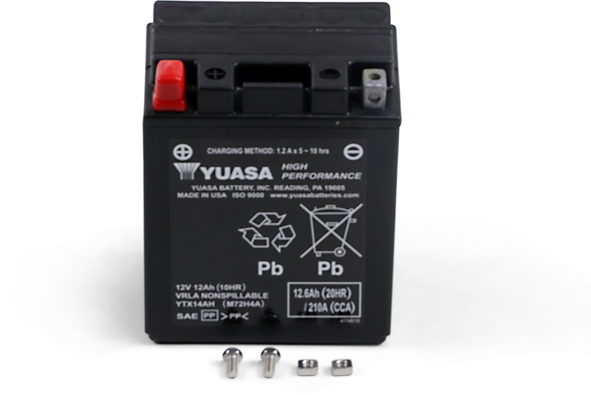 YUASA AGM Battery - YTX14AH YUAM72H4A