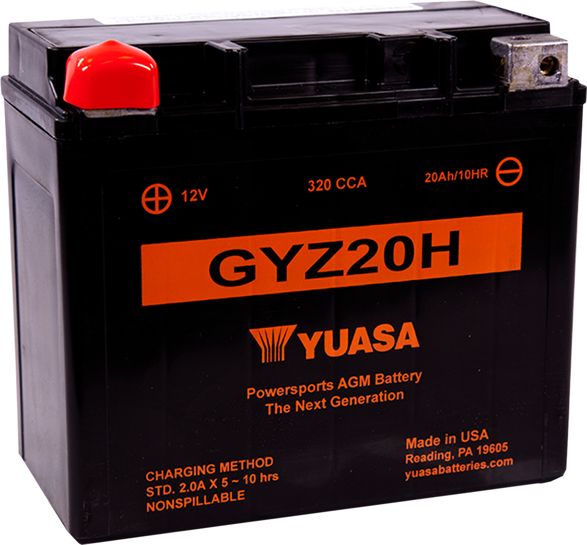 YUASA AGM Battery - GYZ20H YUAM72RGH