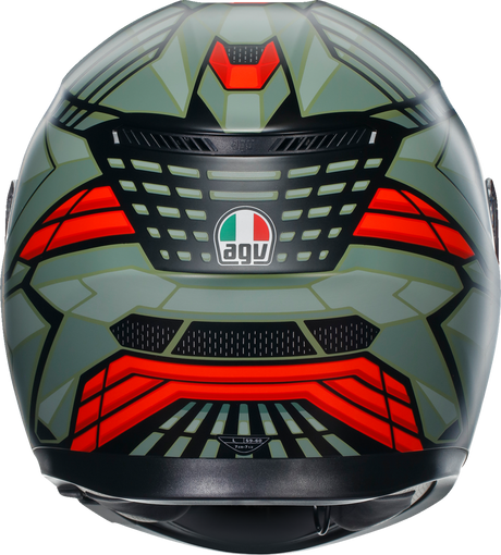 AGV K3 Helmet - Decept - Matte Black/Green/Red - Medium 2118381004010M