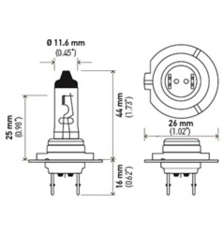 Hella Optilux 12V/55W H7 Extreme Blue Bulb (Pair) LAH71071362