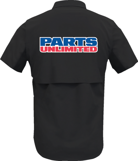 THROTTLE THREADS Parts Unlimited Vented Shop Shirt - Black - Small PSU37ST26BKSM