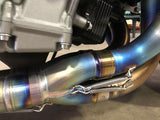 Vandemon Brushed Titanium Exhaust System Ninja H2 & H2R 2015-26 KAWAH2TICSBRUEXHD VA-2