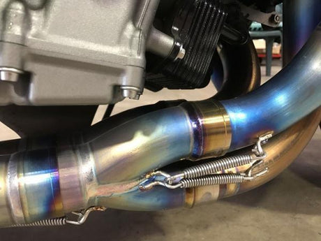 Vandemon Brushed Titanium Exhaust System Ninja H2 & H2R 2015-26 KAWAH2TICSBRUEXHD VA-2
