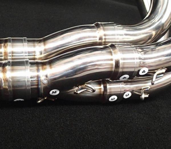 VANDEMON Polished Titanium Exhaust System Ninja H2 & H2R 2015-24 KAWAH2TICSPOLEXHD