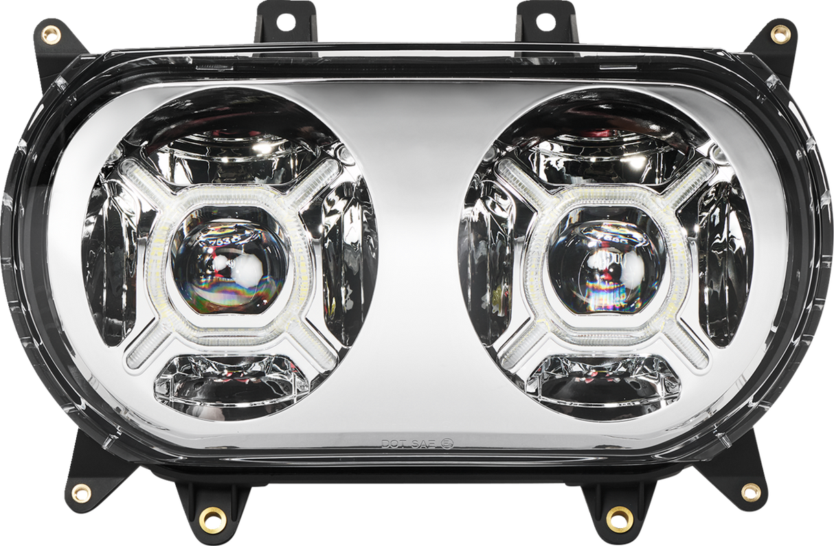 CUSTOM DYNAMICS ProGLOW™ Headlight - Chrome - Road Glide PG-RG-C