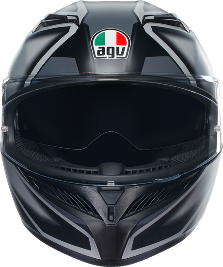 AGV K3 Helmet - Compound - Matte Black/Gray - Large 2118381004008L