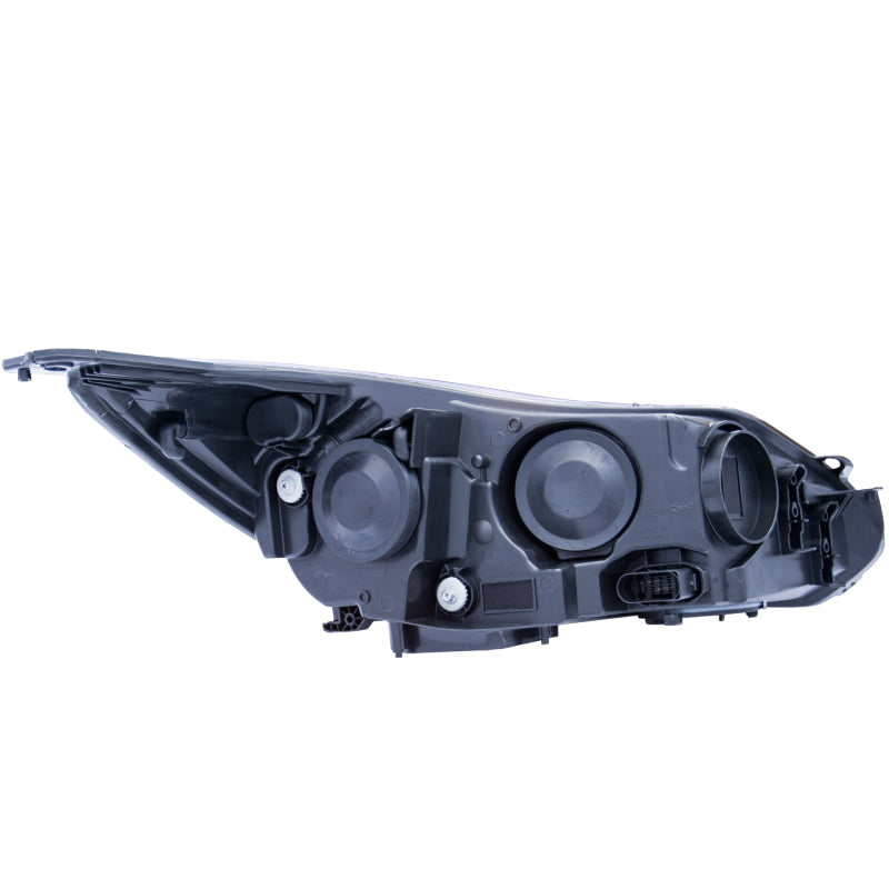 ANZO 2012-2014 Ford Focus Projector Headlights w/ Plank Style Design Black 121490
