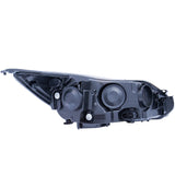 ANZO 2012-2014 Ford Focus Projector Headlights w/ Plank Style Design Black 121490