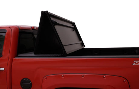 Lund 15-17 Chevy Silverado 3500 Fleetside (6.6ft. Bed) Hard Fold Tonneau Cover - Black 969158