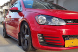 Rally Armor 15-21 VW Golf/GTI/TSI Black UR Mud Flap w/ Blue Logo MF37-UR-BLK/BL