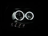ANZO 2005-2011 Toyota Tacoma Projector Headlights w/ Halo Black 121282