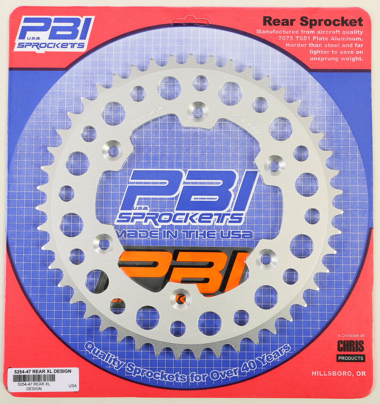 PBIRear Sprocket Aluminum 47t-520 Hus/Husq/Ktm5254-47-3