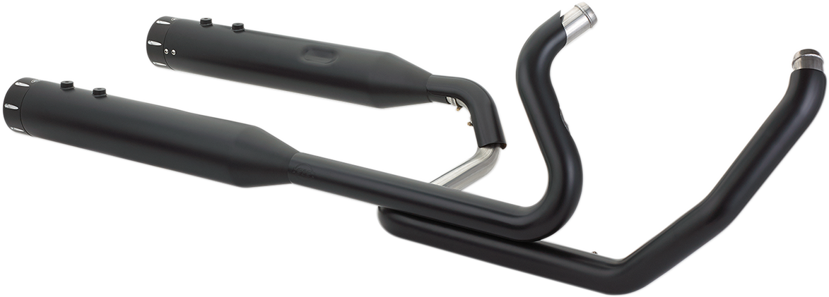 S&S CYCLE El Dorado Dual Exhaust - Black - Black Tracer 550-0702C