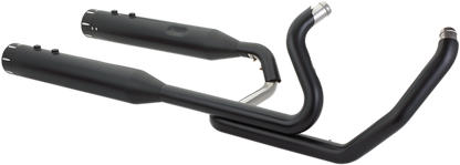 S&S CYCLE El Dorado Dual Exhaust - Black - Black Tracer 550-0702C