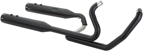 S&S CYCLE El Dorado Dual Exhaust - Black - Black Tracer 550-0702C