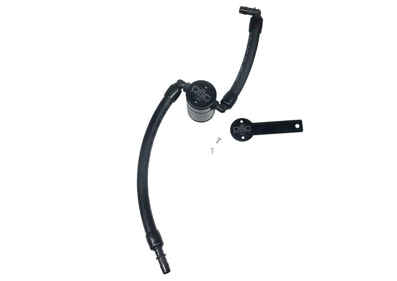 J&amp;L 2019-2024 Dodge Ram 1500 5.7L Oil Separator 3.0 Passenger Side - Black Anodized 3067P-B
