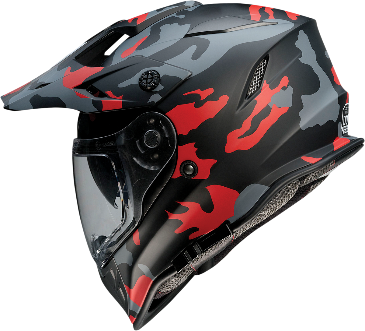 Z1R Range Helmet - Camo - Red - Medium 0140-0095