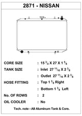 CSF 90-97 Nissan 300ZX Radiator 2871