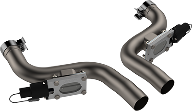QTP 15-19 Dodge Challenger/Charger 6.2L/6.4L 304SS Aggressor Cutout Dual Mid Pipes 530115