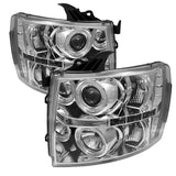Spyder Chevy Silverado 1500 07-13 Projector Headlights LED Halo LED Chrm PRO-YD-CS07-HL-C 5009500