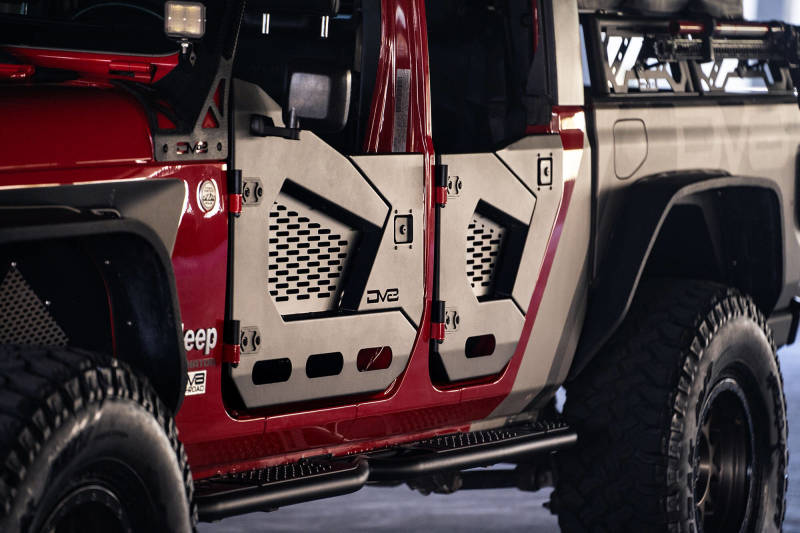 DV8 Offroad 18-22 Jeep Wrangler JL/JT Spec Series Half Doors - Front Set HDJL-02F