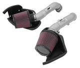 K&N 14-15 Infiniti Q50 3.7L V6 Dual Silver Typhoon Short Ram Intakes 69-7083TS