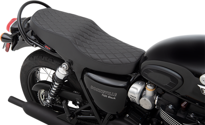 Z1R Retro Seat - Diamond - Vinyl - Black Bonneville/Street Scrambler /Twin  2016-2019  0810-2217