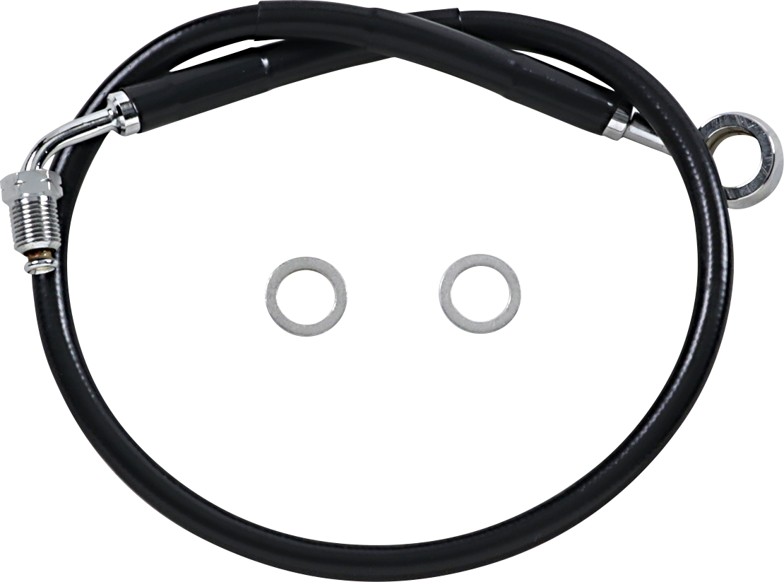 DRAG SPECIALTIES Línea de freno - Delantero (superior) - Negro 618631-BLK