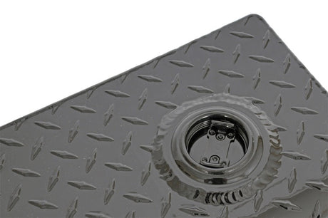 Deezee Universal Tanks - Wedge Rectangle Black Tread Aluminum DZ 92556B