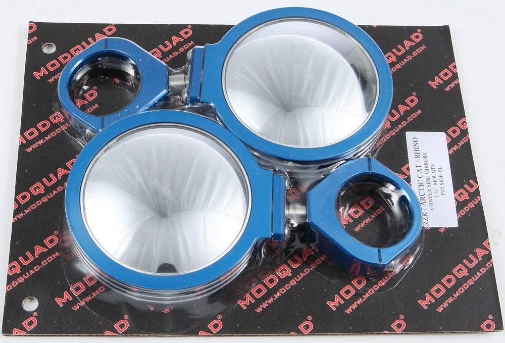 MODQUADBillet Side Mirrors Round Blue 1.75"SIDE-BL