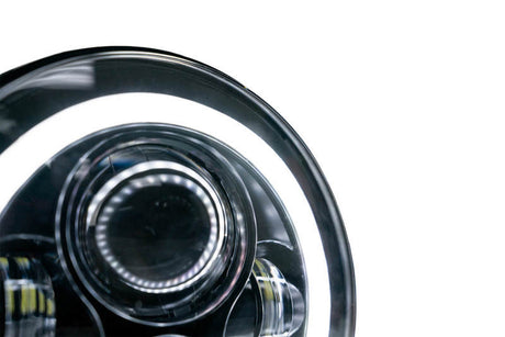 DV8 Offroad 07-18 Jeep Wrangler JK LED Projector Headlights w/ Angel Eyes HL7JK-02
