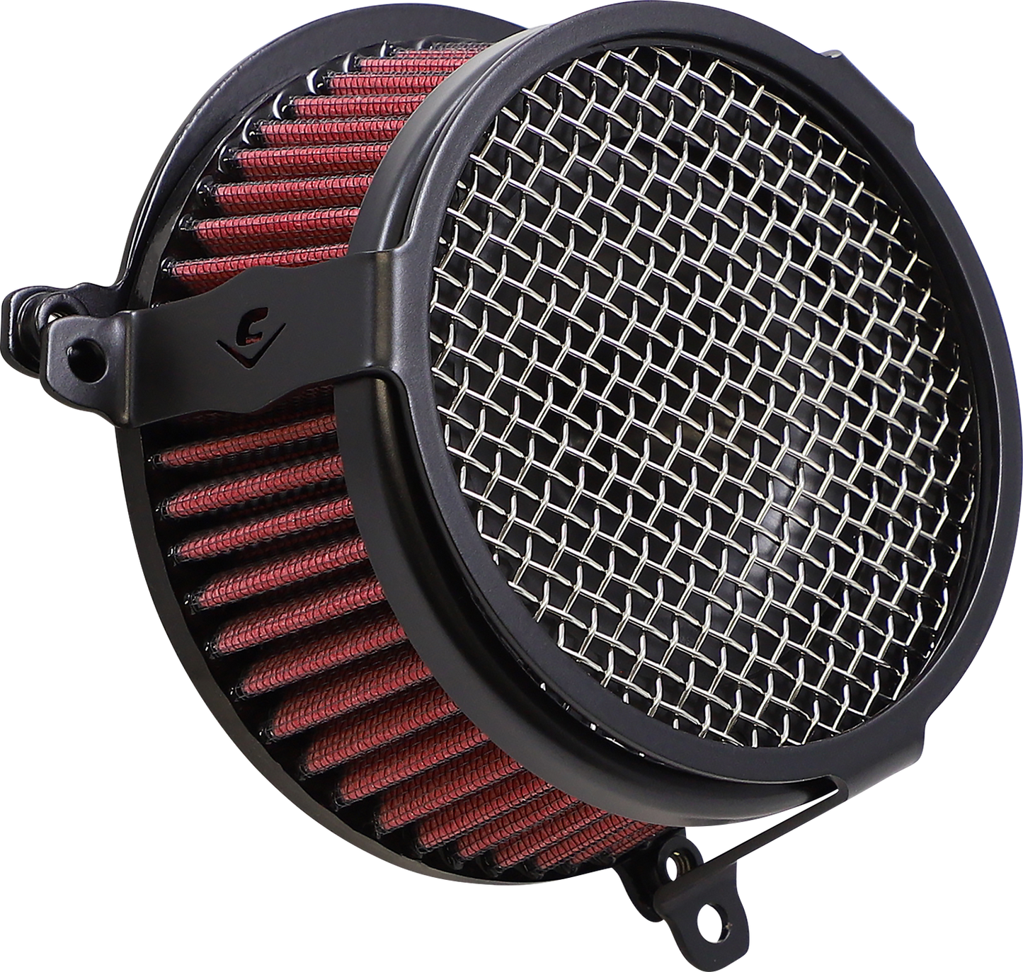 COBRA Air Filter - Plain - Black for Harley-Davidson 2017-2022 606-0101-03B-SB