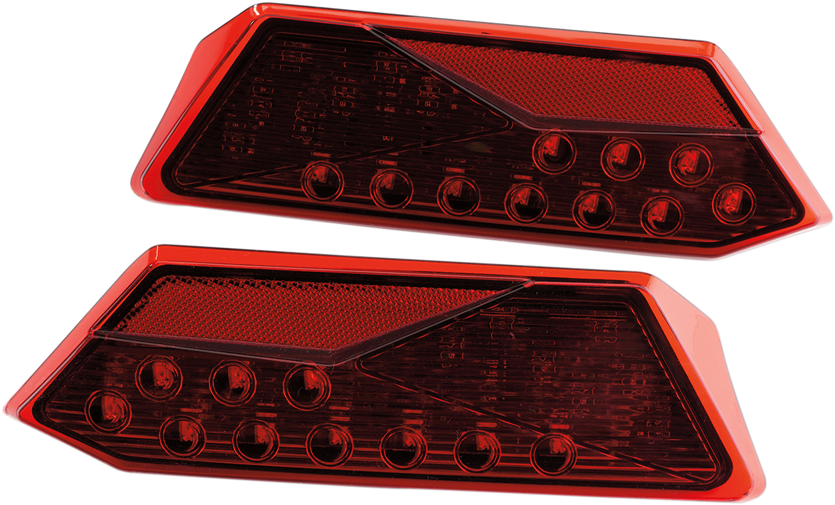 MOOSE UTILITY Taillights - LED - RZR1000 - Red 100-3385-PU