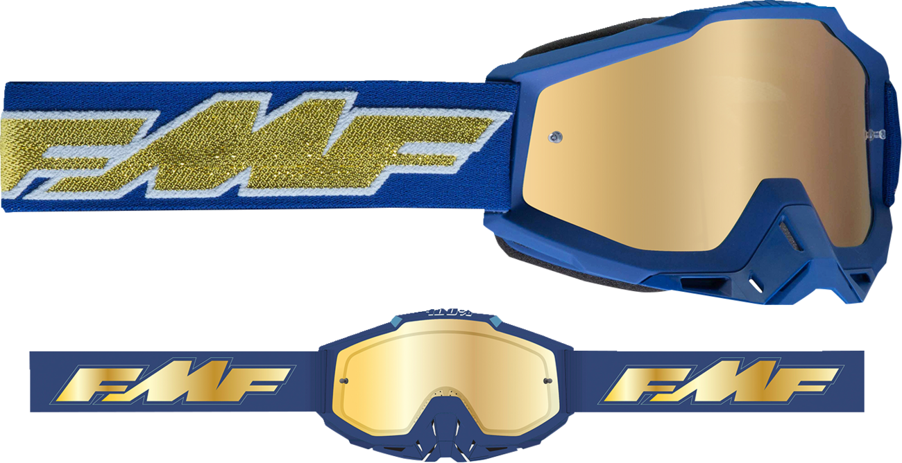 Gafas FMF PowerBomb - Rocket - Azul marino profundo - Espejo dorado F-50037-00010 2601-3293 