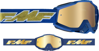 Gafas FMF PowerBomb - Rocket - Azul marino profundo - Espejo dorado F-50037-00010 2601-3293 