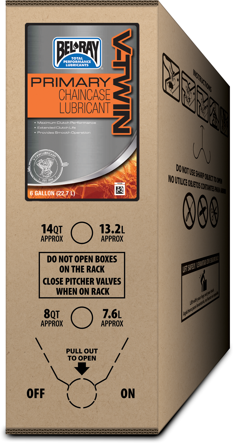 BEL-RAY V-Twin Primary Chaincase Lube 6 Gal Bib 301830150033