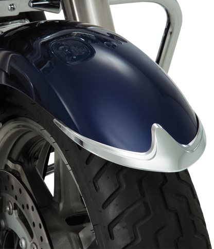 SHOW CHROME Fender Tip Accent - Chrome - Front 63-306