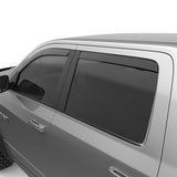 EGR 09-13 Dodge Ram 1500/2500/3500 Crew Cab In-Channel Window Visors - Set of 4 - Matte (572755) 572755