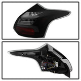 Spyder 12-14 Ford Focus 5DR LED Tail Lights - Black Smoke (ALT-YD-FF12-LED-BSM) 5085146