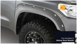 Bushwacker 16-18 Toyota Tundra Fleetside Pocket Style Flares 4pc - Midnight Black 30918-43