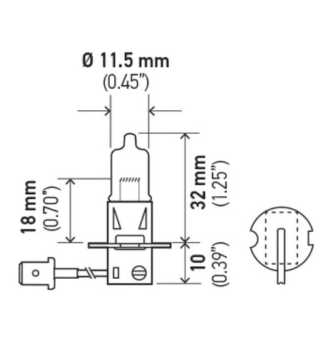 Hella H3 12V 55W Xen White XB Bulb (Pair) LAH71071312