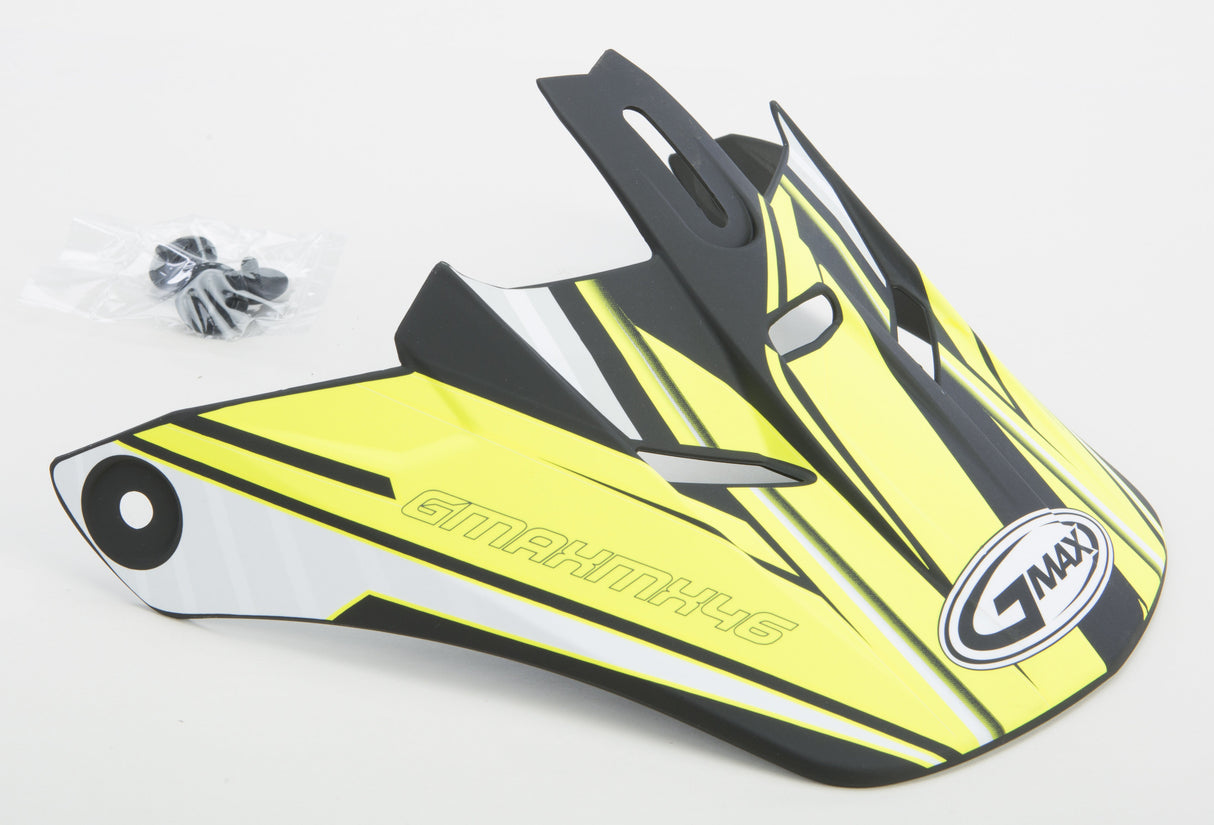 GMAX Gm-46.2 Coil Helmet Visor Matte Black/Hi-Vis Md-3x G046226